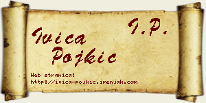 Ivica Pojkić vizit kartica